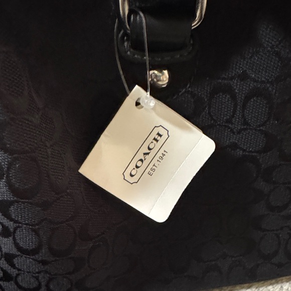 Coach Black Signature Train Case - Picture 5 of 6